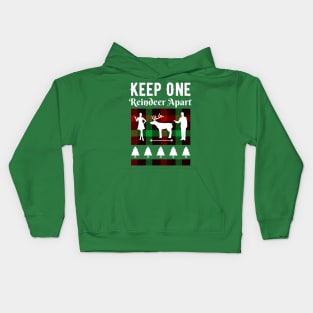 Keep One Reindeer Apart Ugly Xmas Sweater Kids Hoodie